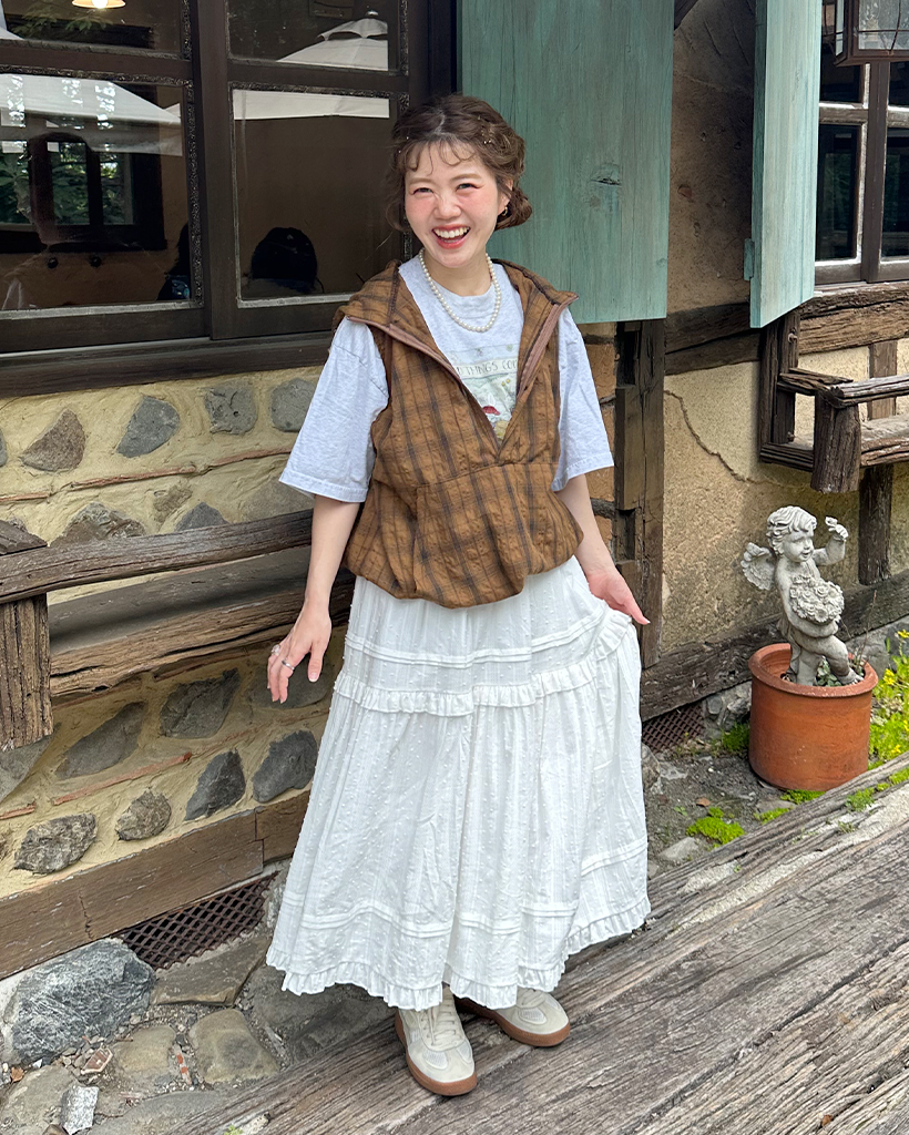 チェックアノラックフードベスト | ファッション通販サイト NUGU