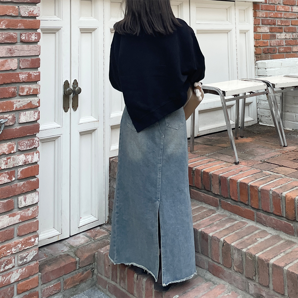 マーメイドデニムロングスカート | ファッション通販サイト NUGU