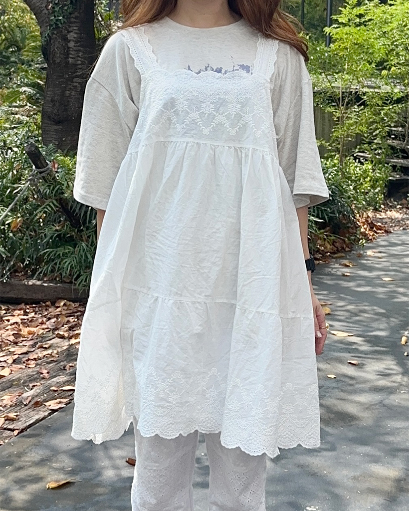 ヴィンテージ レース ミニワンピース 刺繍レースミニワンピース | ファッション通販サイト NUGU