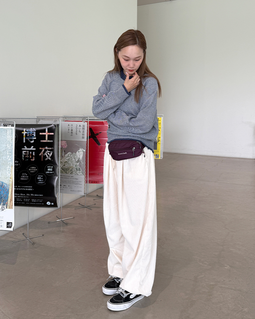 ユニセックス)バックパッチポイントコーデュロイパンツ | ファッション