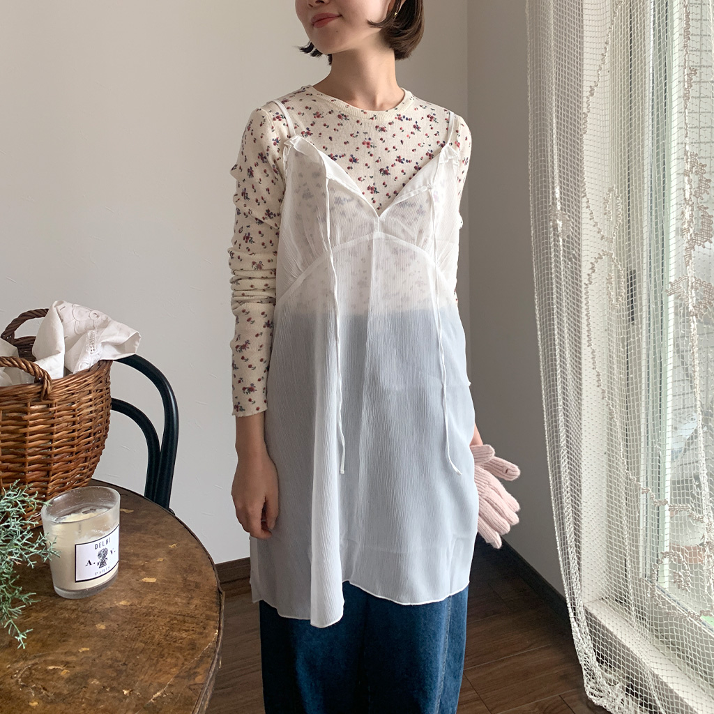 シースルーレイヤーワンピース | ファッション通販サイト NUGU