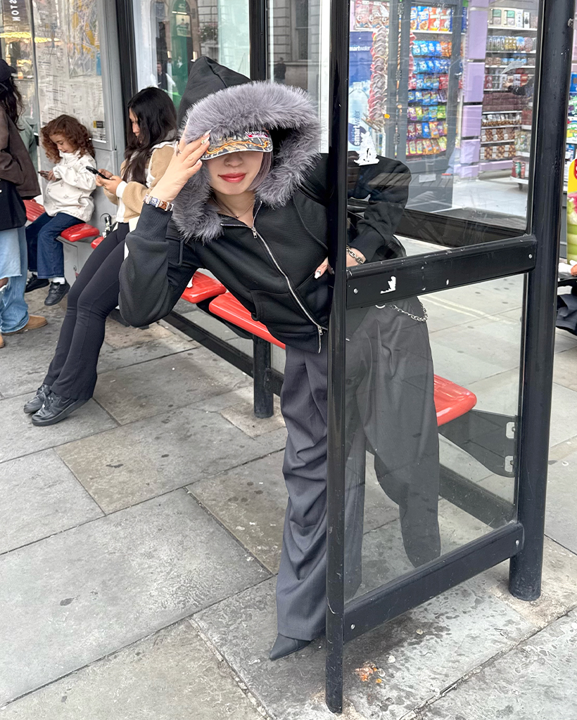 クロップドファーフードジップアップ | ファッション通販サイト NUGU