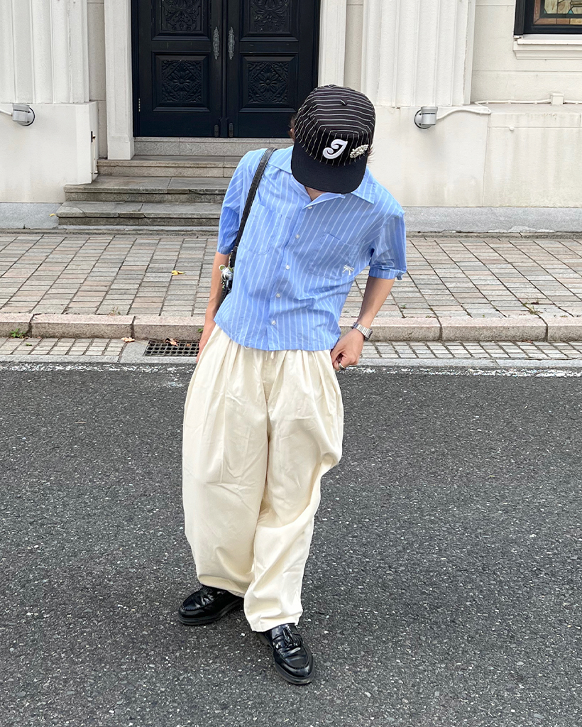 ピンタックイージーワイドパンツ | ファッション通販サイト NUGU