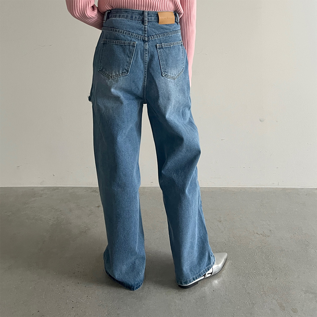 レイヤーラップデニムパンツ | ファッション通販サイト NUGU