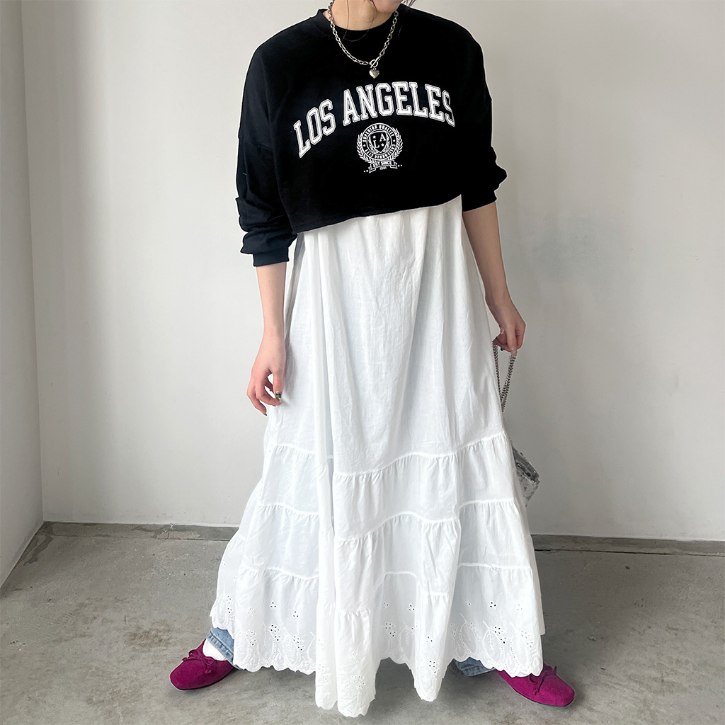 レースカンカンキャミワンピース | ファッション通販サイト NUGU