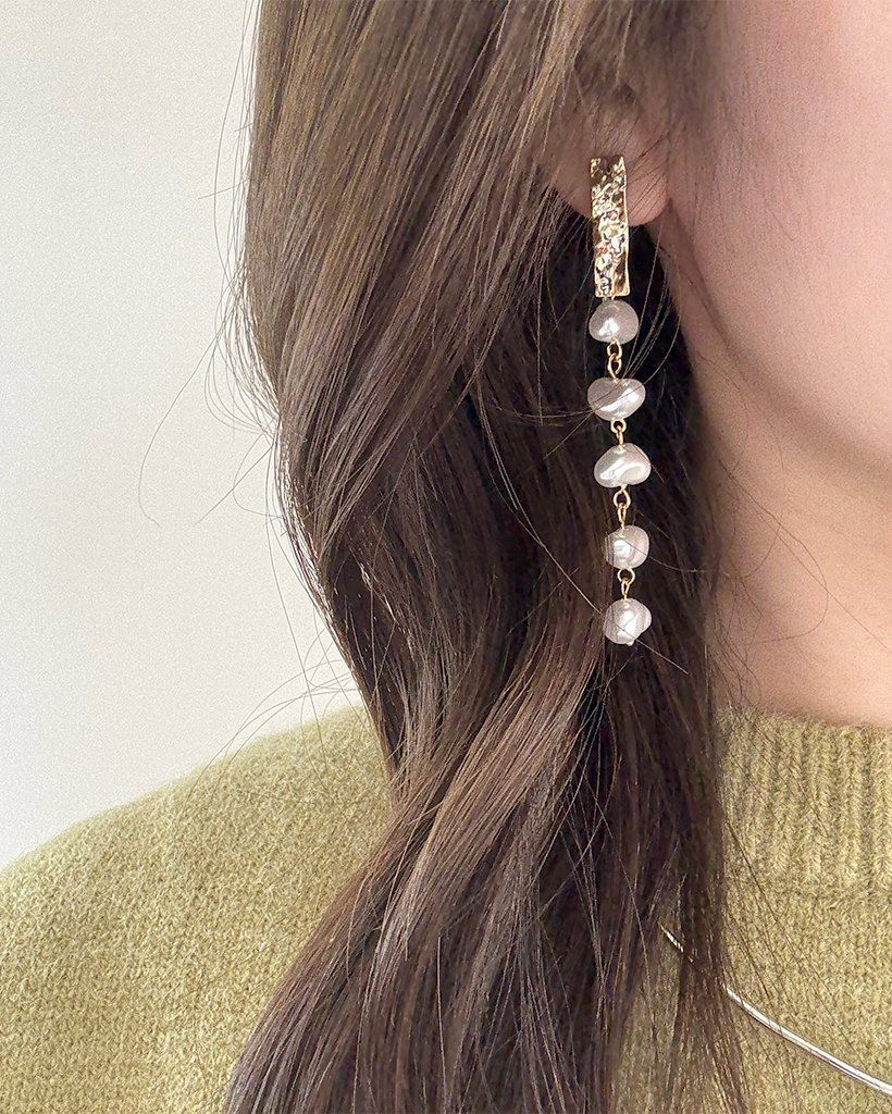 ハートパールピアス | ファッション通販サイト NUGU