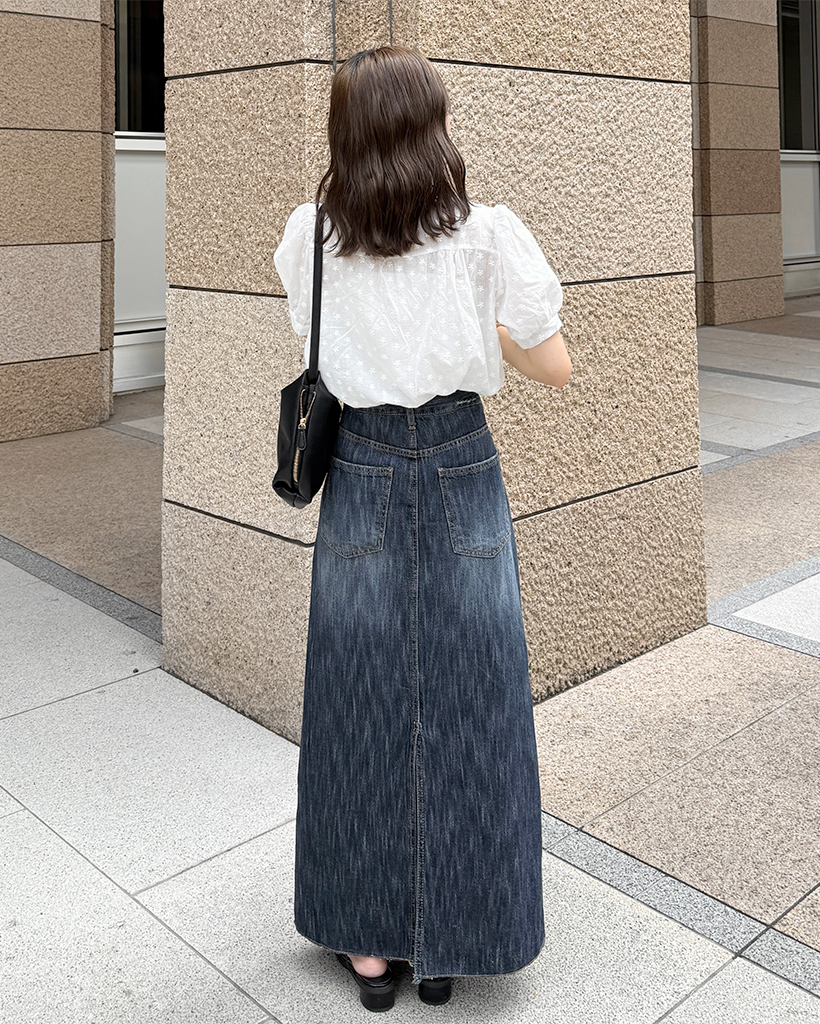 visvim WMV ヴィズヴィム　デニムロングスカート ウォッシングデニムロングスカート | ファッション通販サイト NUGU