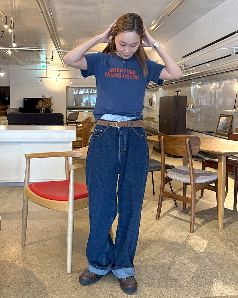 パンツ yanmiii ワイドフィットローデニムパンツ | ファッション通販サイト NUGU