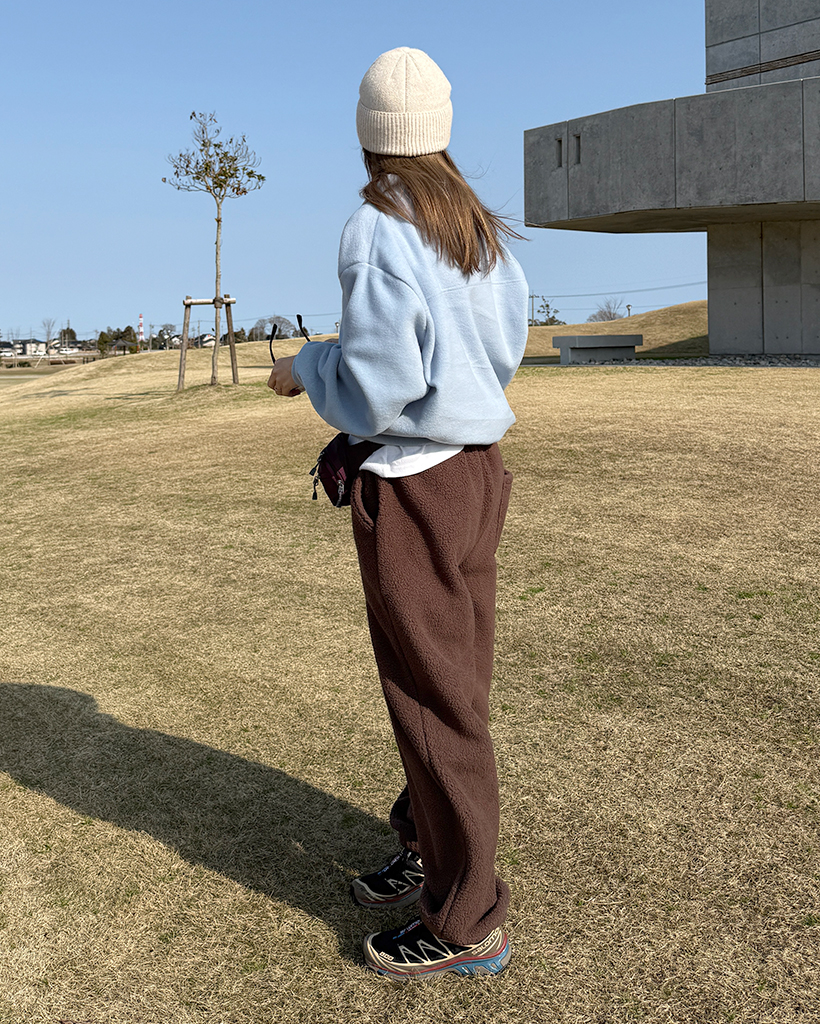ユニセックス)ブークレ起毛2WAYイージーパンツ | ファッション通販