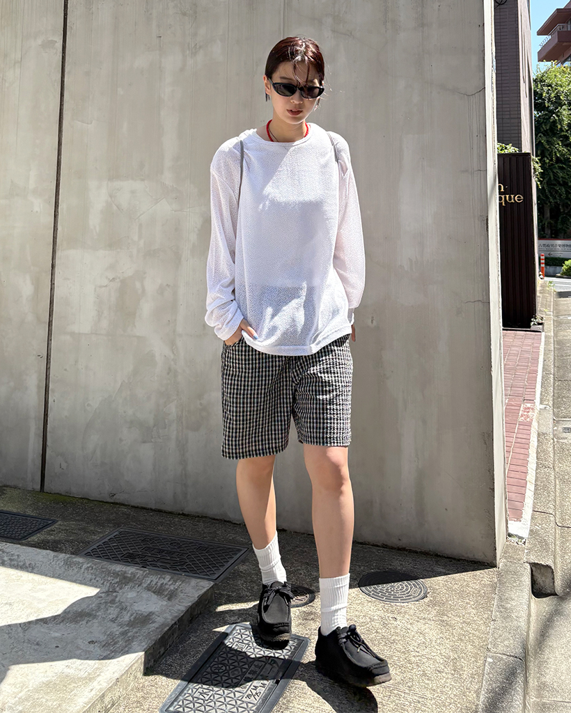 mareホワイト 半袖 カットソーTシャツチュニック ルーズフィット