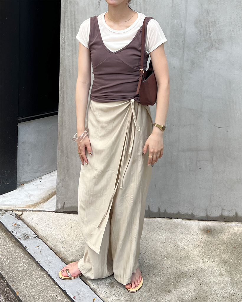 ラップスカートスラックス | ファッション通販サイト NUGU