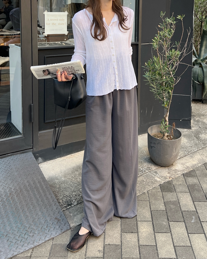cityshop シースルーカーディガン CITYSHOP RIBDOCKINGカーディガン2 シティショップ シースルー