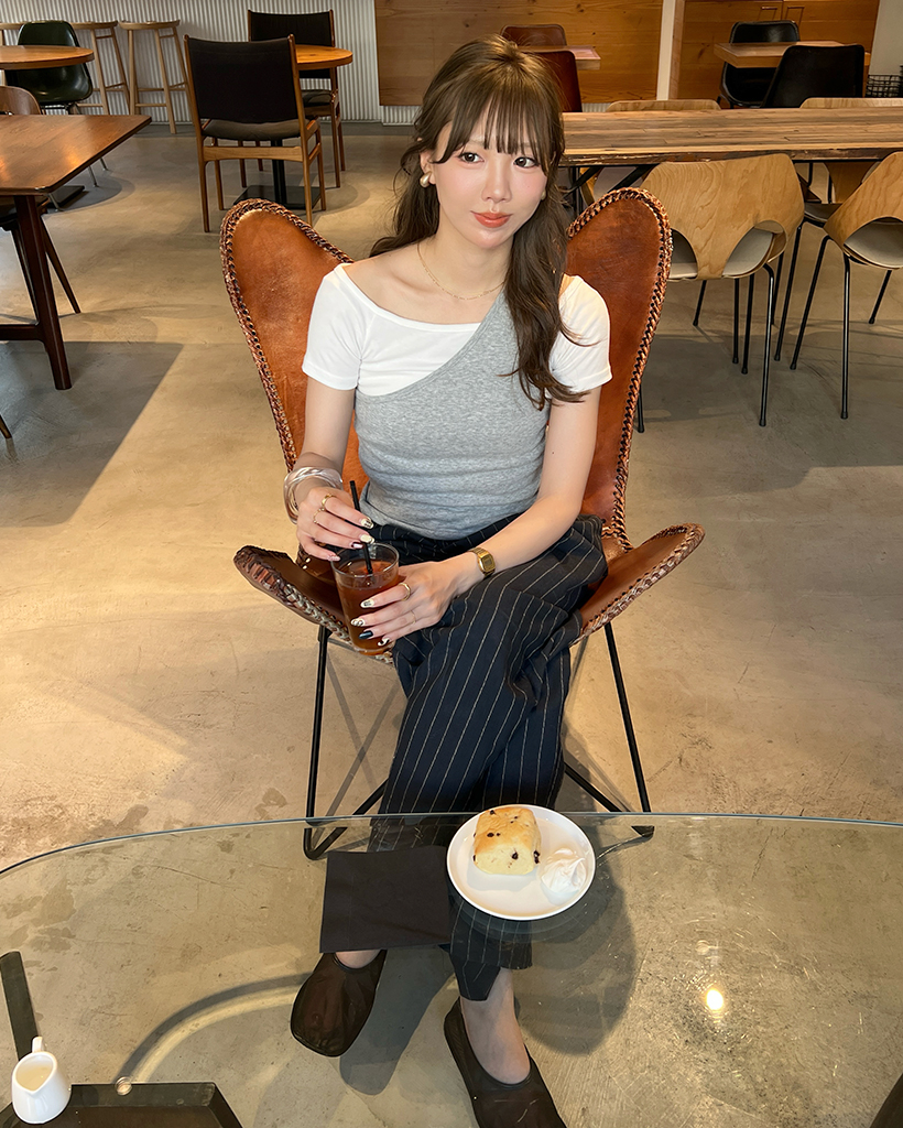 アンバランスレイヤードスリーブレスTシャツセット