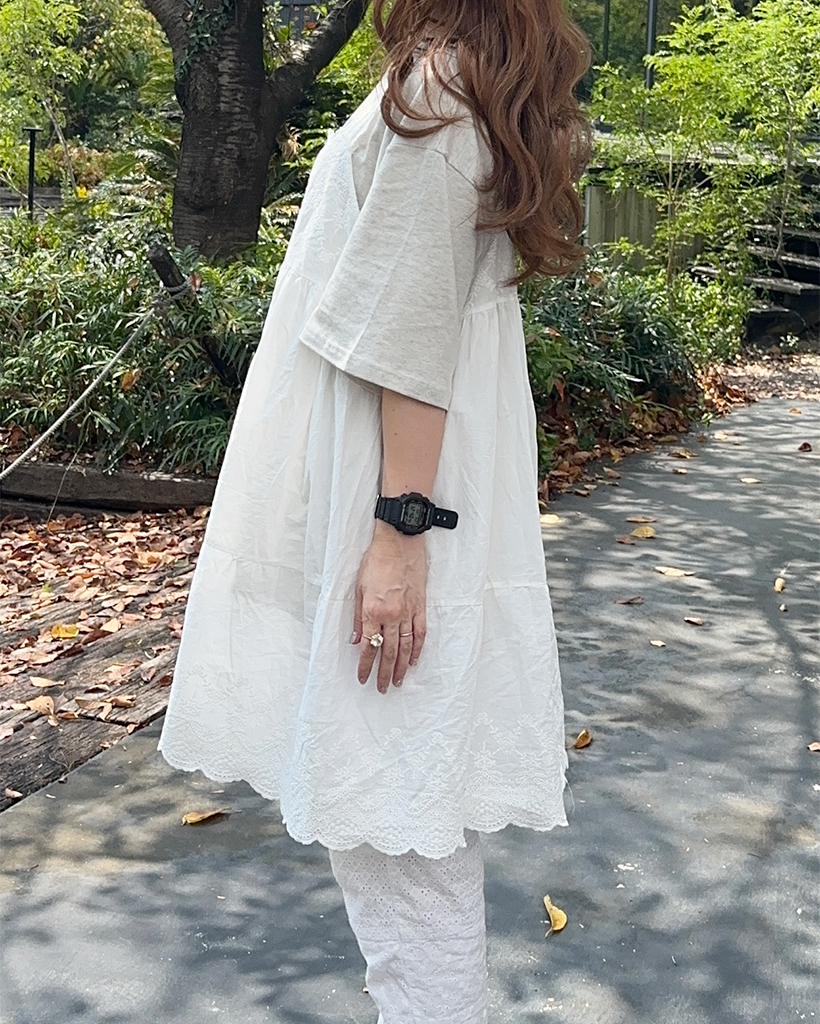 刺繍レースミニワンピース | ファッション通販サイト NUGU