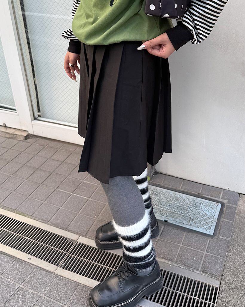 ボーダーレッグウォーマー | ファッション通販サイト NUGU