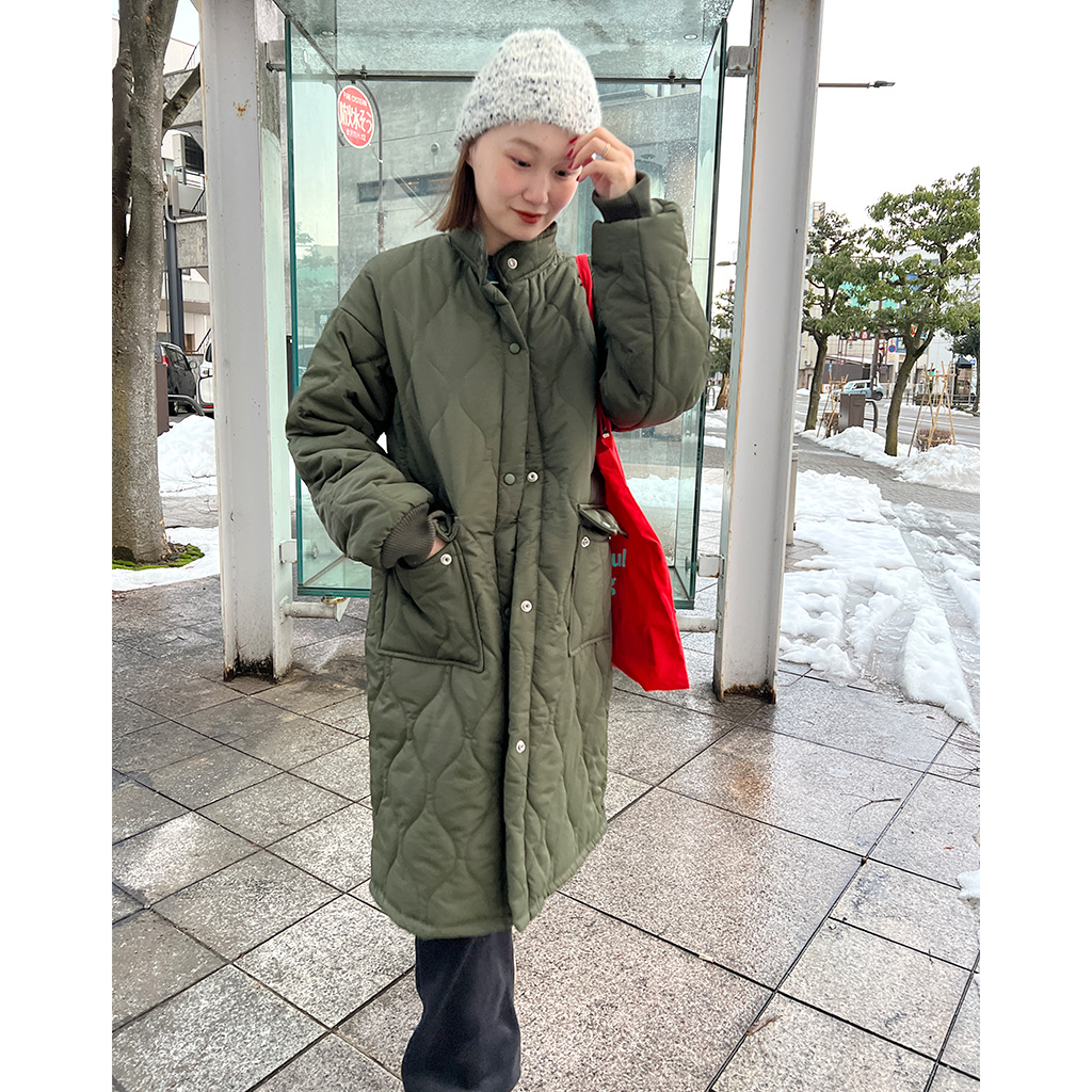 キルティングロングコート | ファッション通販サイト NUGU