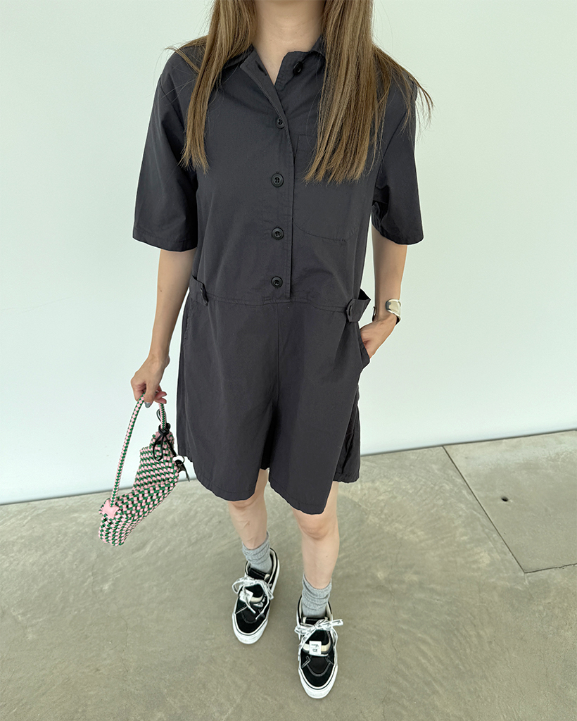【ry専用出品】studio boheme ジャンプスーツ、レギンス SOMETHING オールインワン atelier STAND COLLAR JUMP SUIT