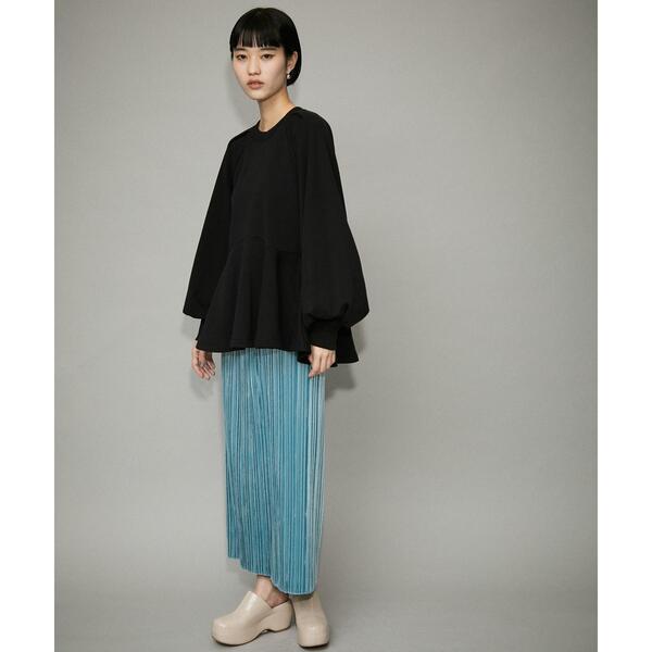 タックスリーブペプラムスウェット | ファッション通販サイト NUGU