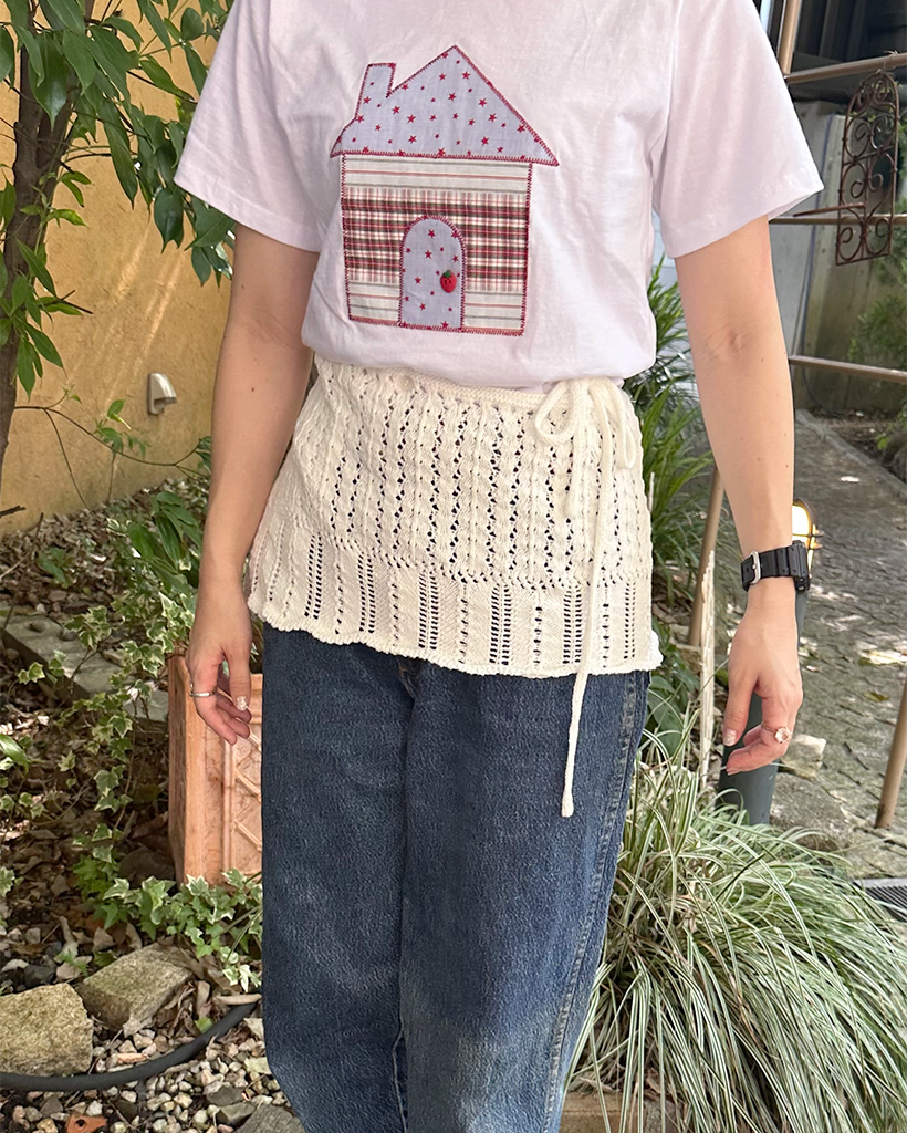 最終価格！！ドゥロワー Drawer⭐9G畦編みバックラップニットスカート