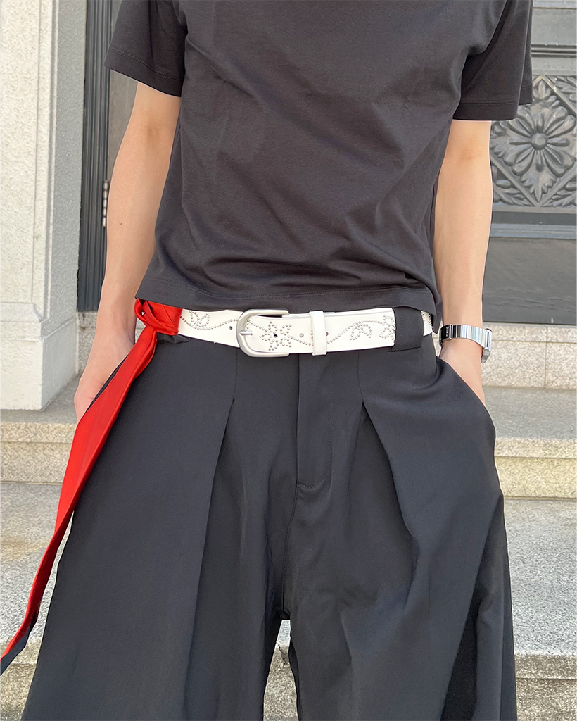 スタッズフラワーベルト | ファッション通販サイト NUGU