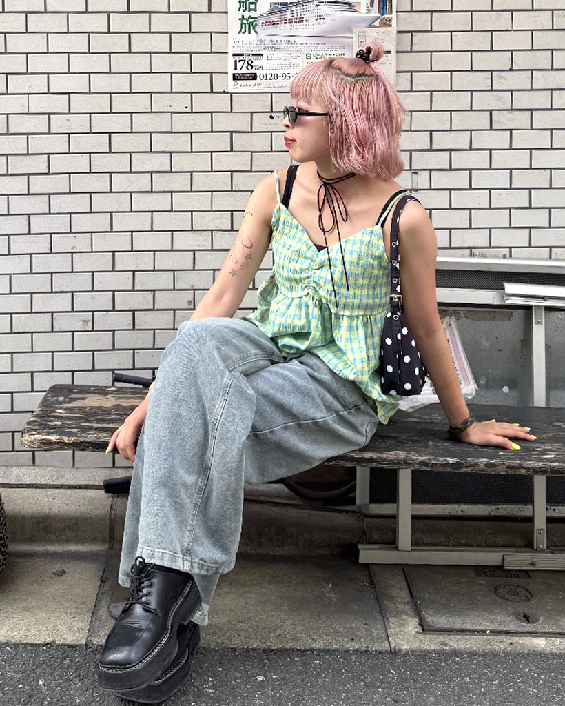 J.AUGUR ストライプ柄ショルダーバッグ J.AUGUR ストライプ柄ショルダーバッグ