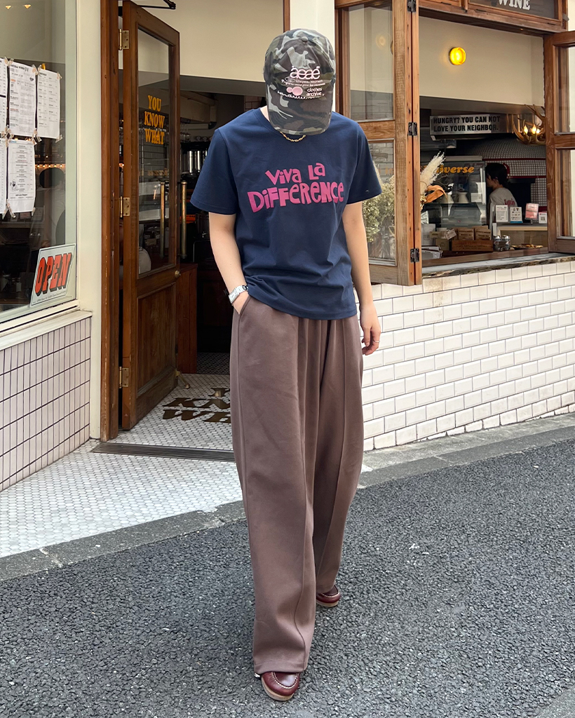 バルマン　ベージュ×ブラック　サルエル　ライン　ニット　パンツ　スウェット ボタンいっぱいカラーサルエルパンツ○ 秋冬[品番：ZX000000434