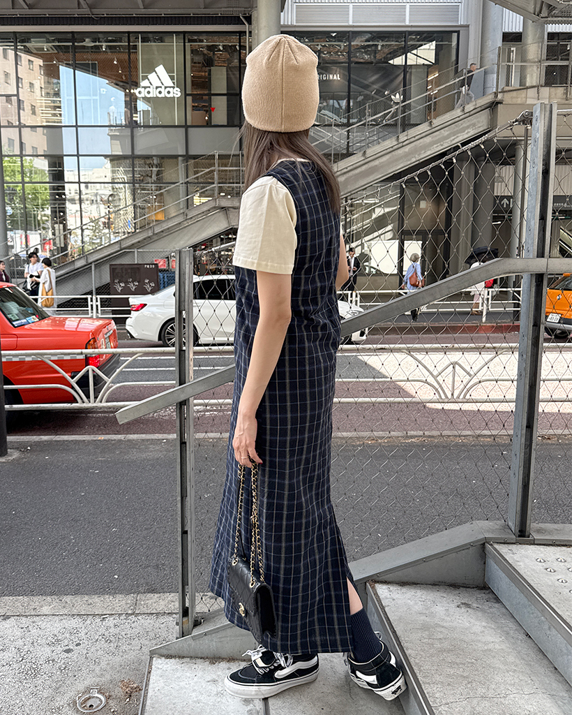 チェックロングワンピース | ファッション通販サイト NUGU