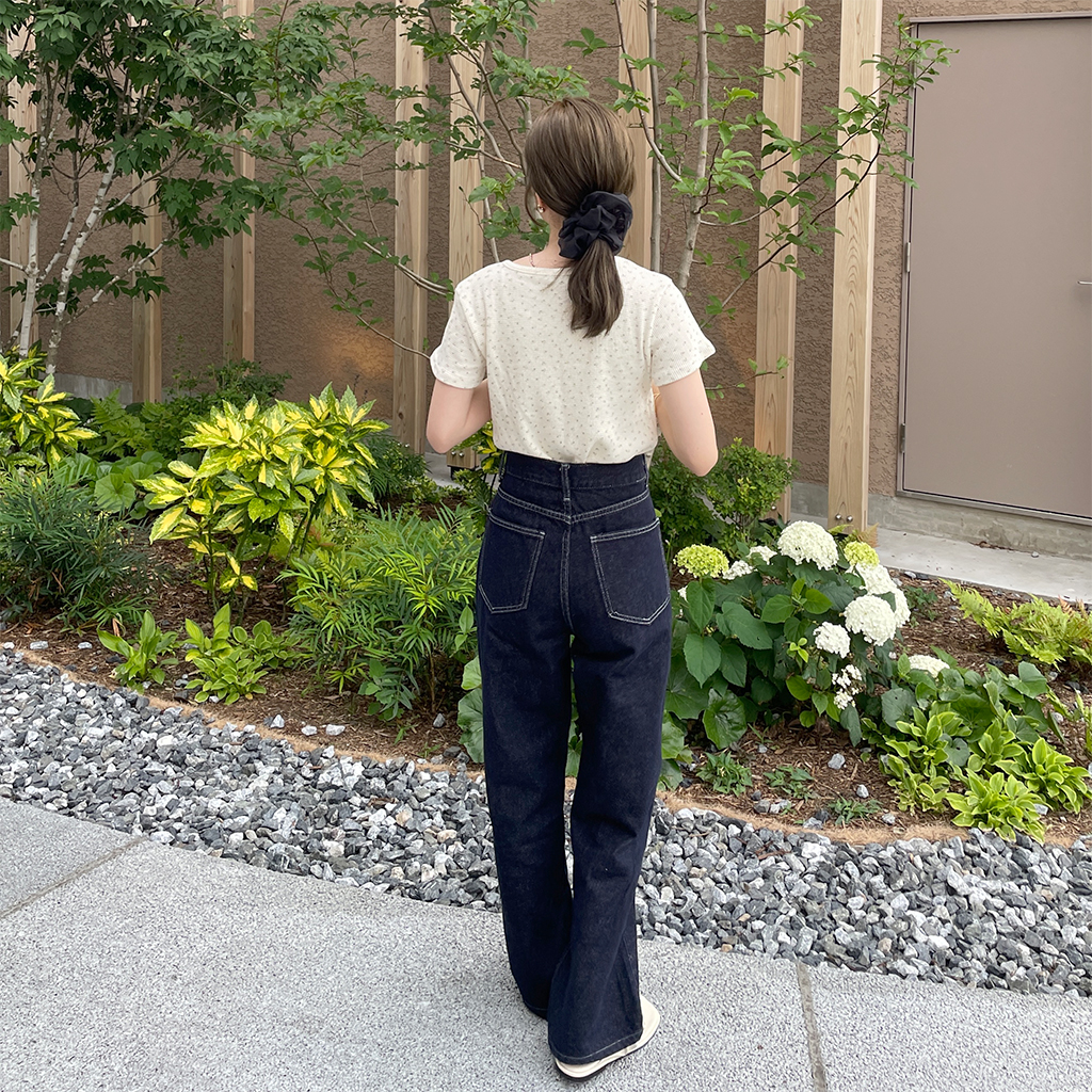 フラワーワッフルTシャツ | ファッション通販サイト NUGU