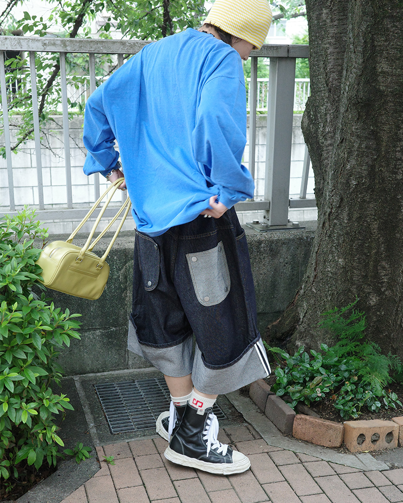 ロールアップパッチミューダローデニムバパンツ | ファッション