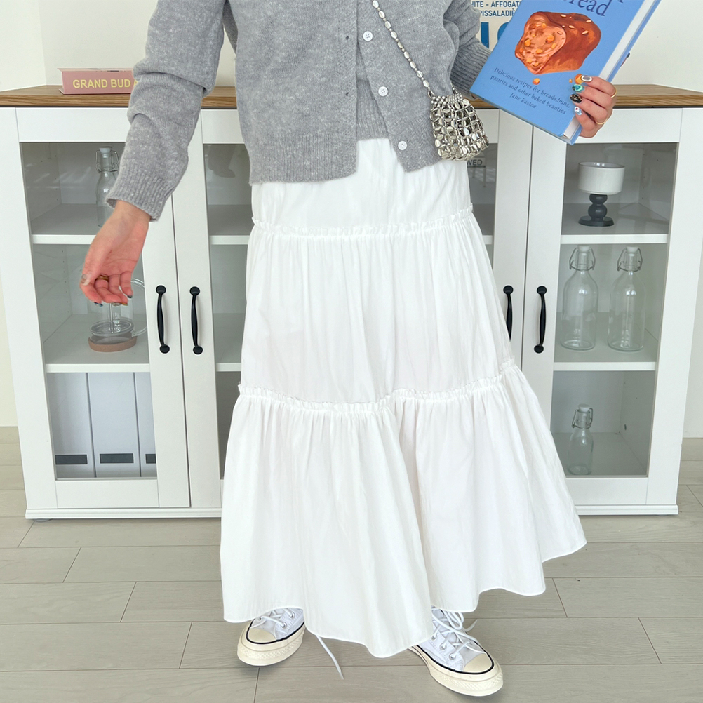 [人気]★THEOHYOU★CANCAN FRILL LONG SKIRT★ロングスカート フリルカンカンロングスカート | ファッション通販サイト NUGU