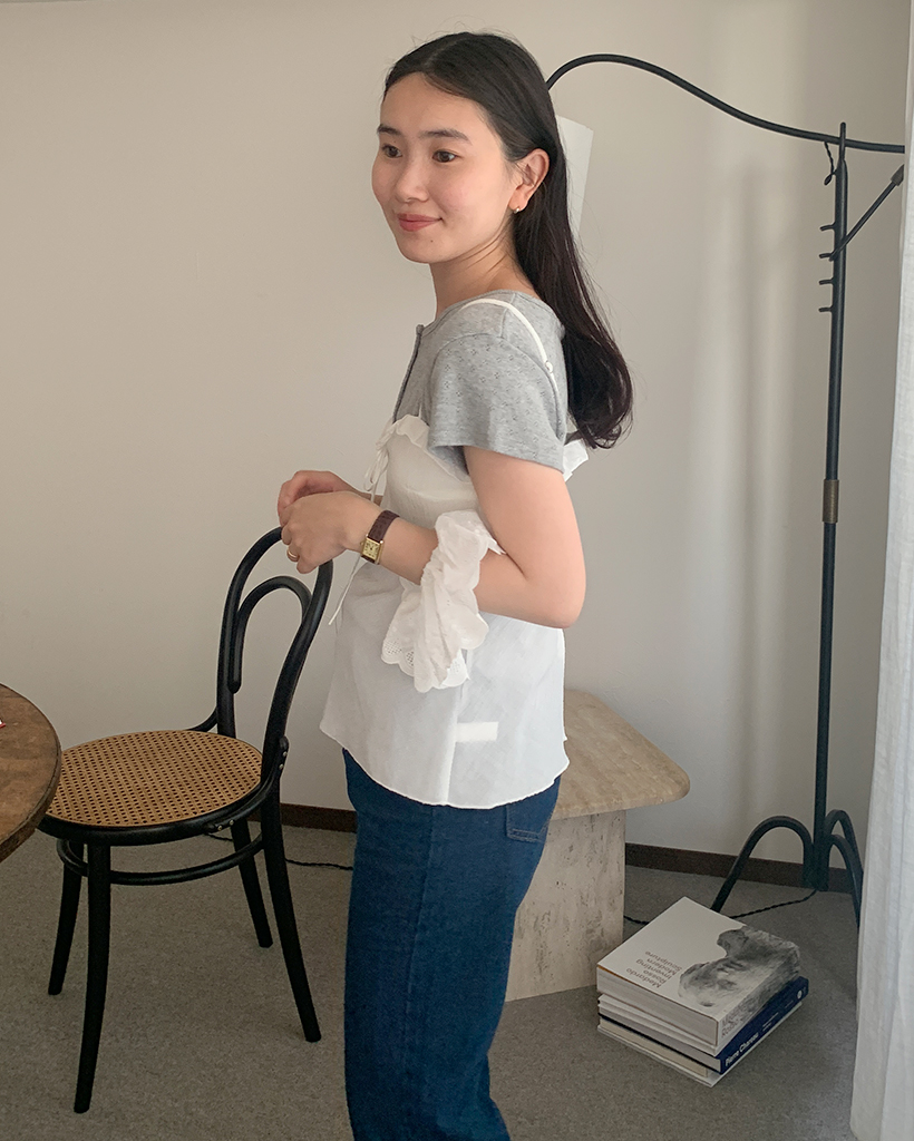 ドットシースルーキャミ 4INT. キャミソール 「インナー / レイヤードコーデにおすすめ