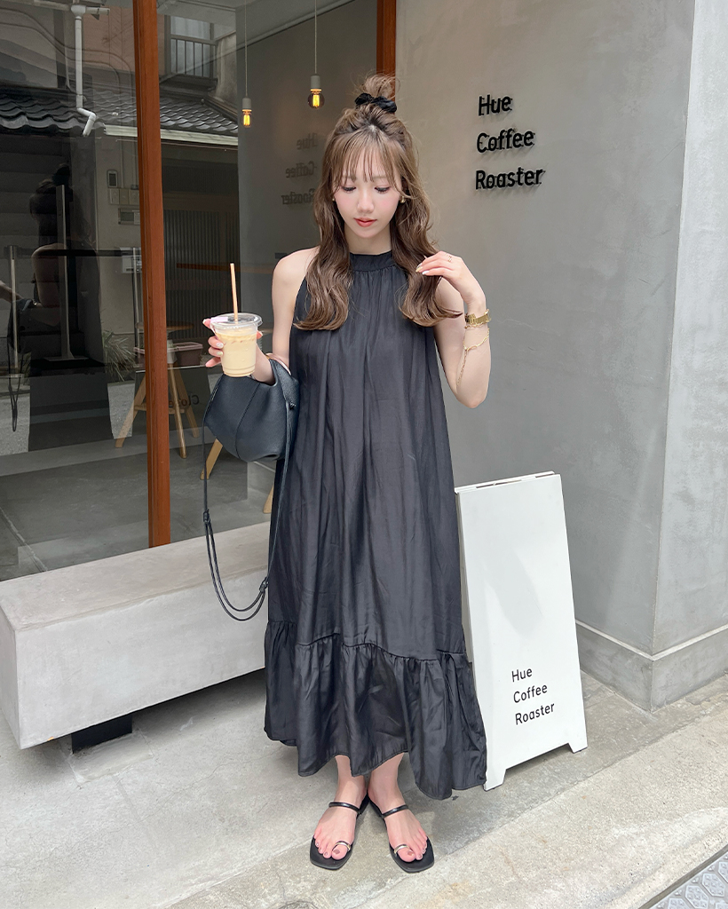 YILON MADE イロンDOLCE CHECK OP ワンピース NAVY YILON MADE イロンDOLCE CHECK OP ワンピース NAVY ワンピース