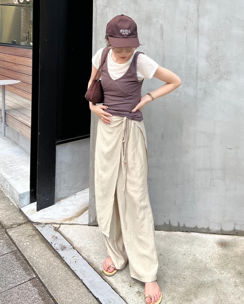 専用。中川政七商店　プリーツ　ラップスカート ラップスカートスラックス | ファッション通販サイト NUGU