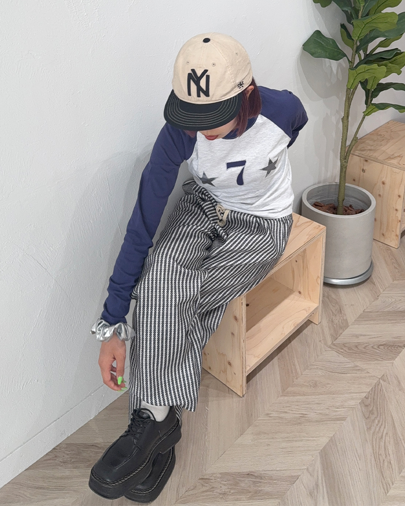 セブンラグランスリーブクロップドTシャツ | ファッション通販サイト NUGU