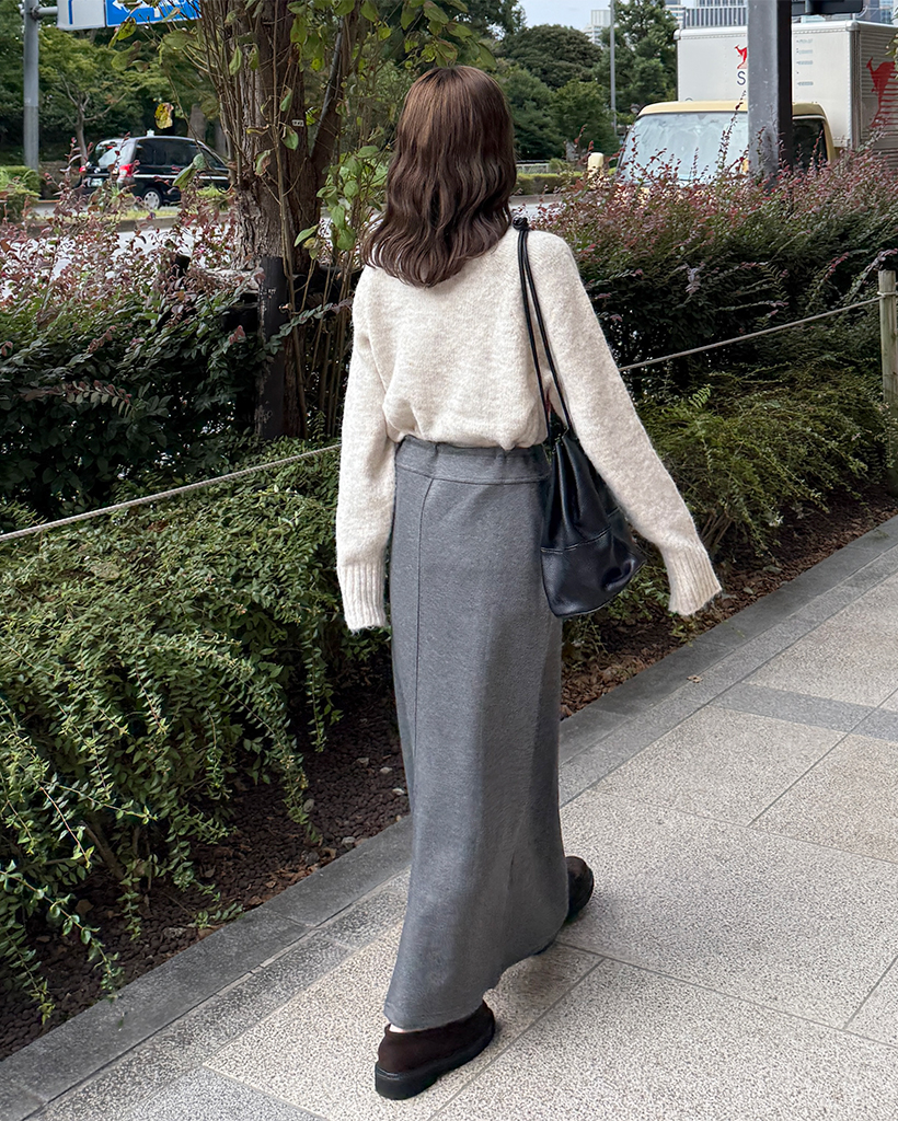 ブルネロクチネリ　モニーレ　チャコールグレー　スカート レディース エレガント＆カジュアルスカート | Brunello Cucinelli