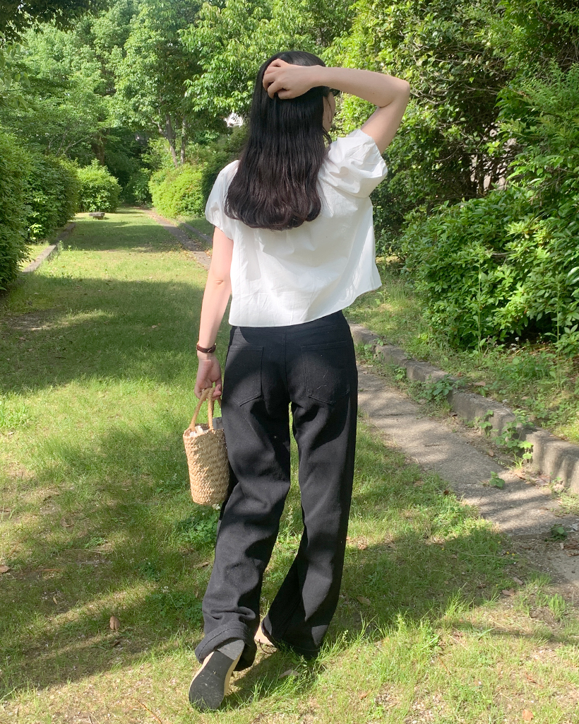ブラックコットンパンツ | ファッション通販サイト NUGU