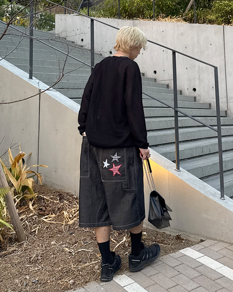 スターパッチバミューダゴムウエストパンツ | ファッション通販サイト NUGU