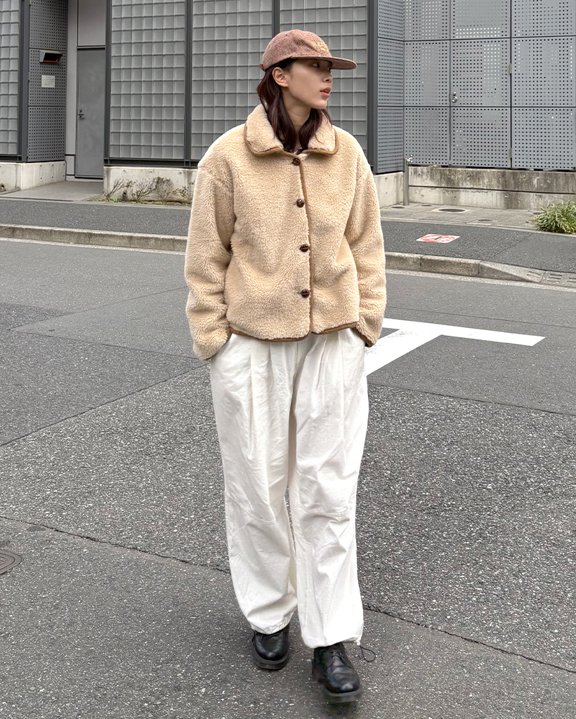 カラーポイントボアジャケット | ファッション通販サイト NUGU