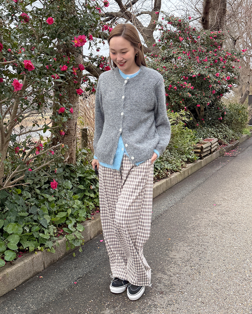 チェックストリングイージーパンツ | ファッション通販サイト NUGU