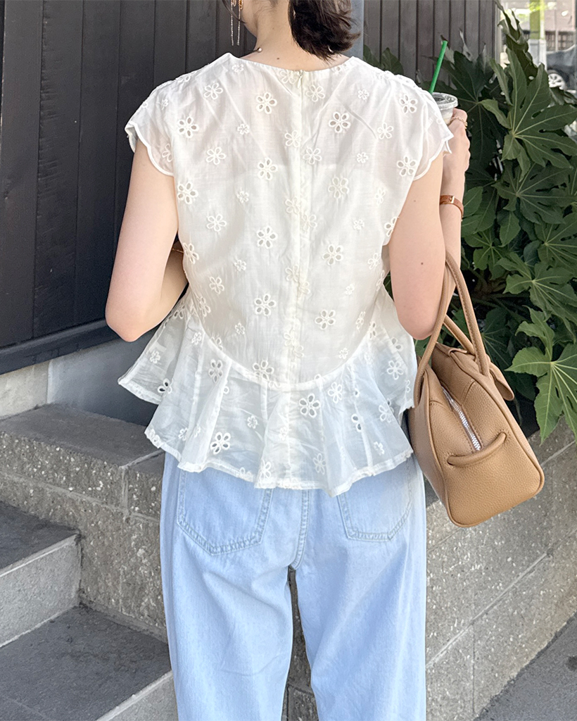 激安通販サイト Vネック刺繍ブラウス NUGU ファッション通販サイト | トップス