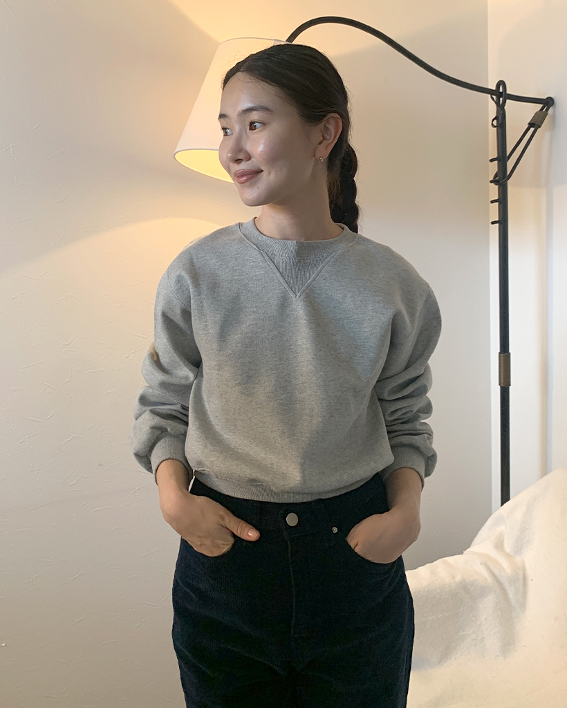 ベーシッククロップドスウェットシャツ | ファッション通販