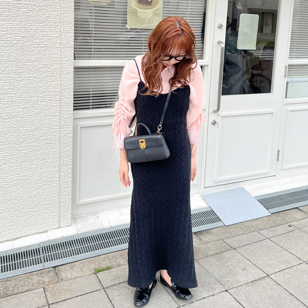 ケーブルニットロングワンピース | ファッション通販サイト NUGU