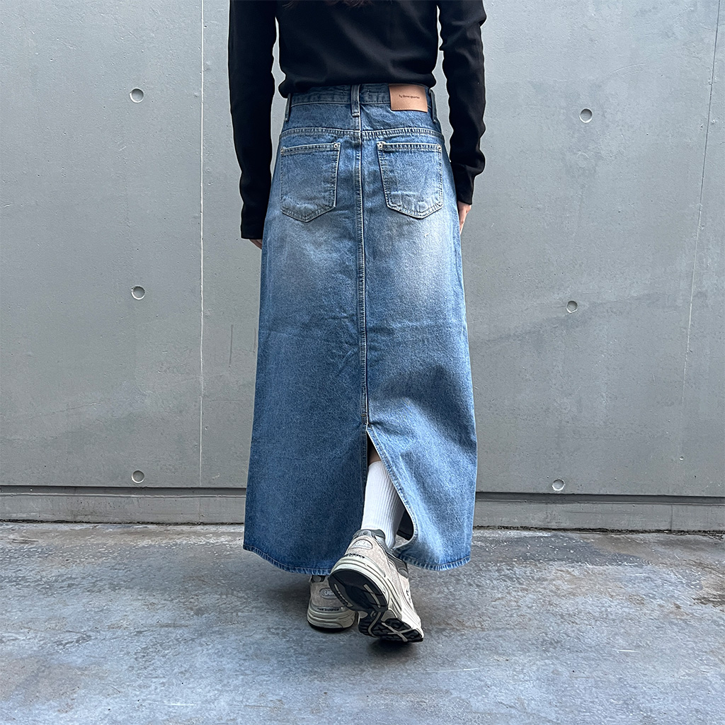 ★ ロングスカート　デニム　24 新品　フォロー割-200円 デニム ロングスカート 24 新品 フォロー割-200円 デニム ロング