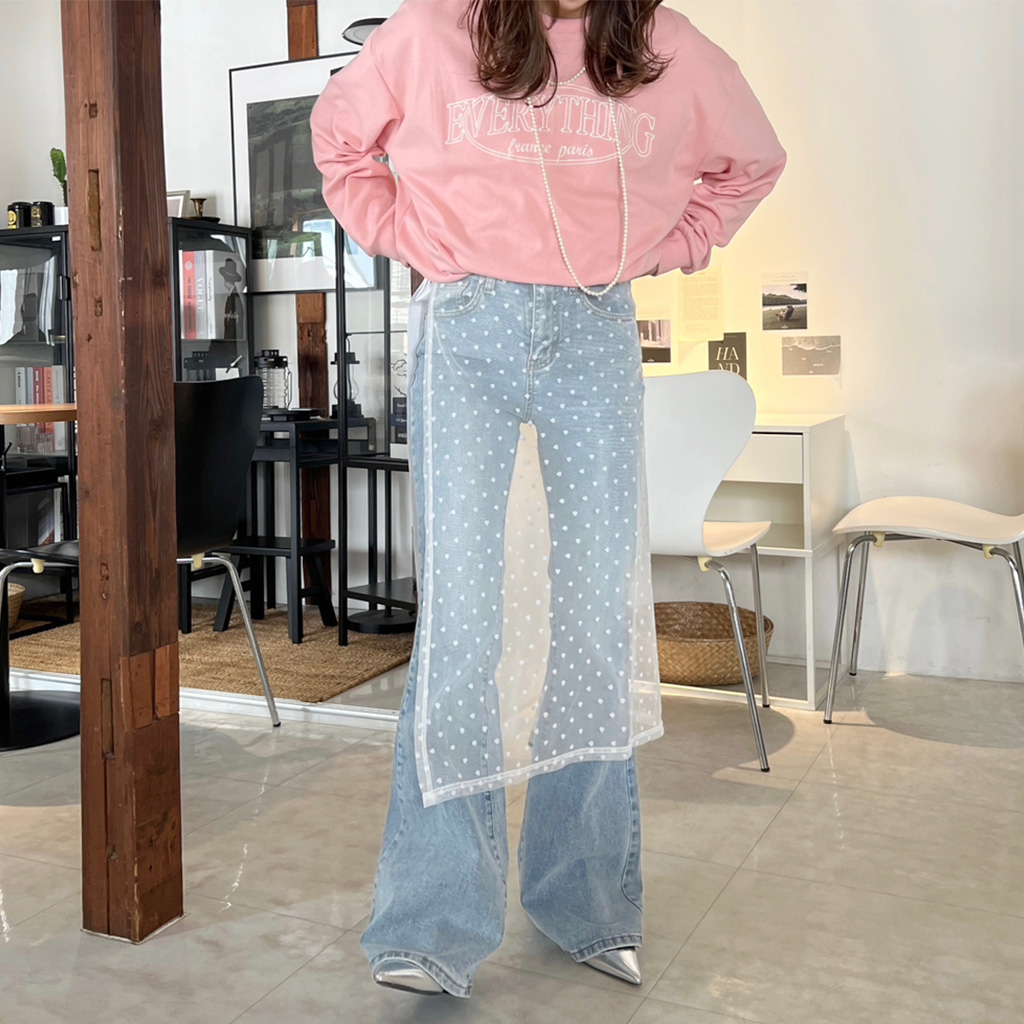 ブーツカットスリムデニムパンツ | ファッション通販サイト NUGU