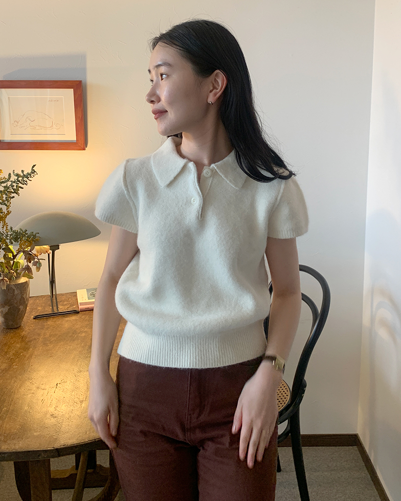 shushu/tong ショートスリーブクロップドトップ SHUSHU/TONG Ruffled Bralette Top | Grey | FARFETCH