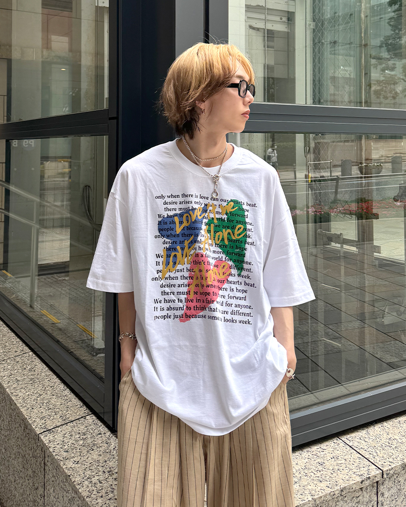 (ライトブルー) RING FINGER LONG T-SHIRT BRAIN DEAD(ブレインデッド) 25SSRINGING EAR T-SHIRTクルー