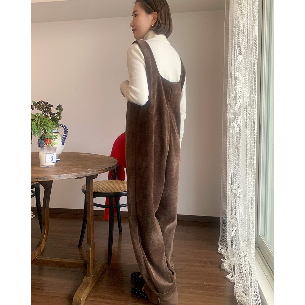 グレー コーデュロイ オーバーオール メンズ グレー ダンガリー |オーバーオール – La Salopette