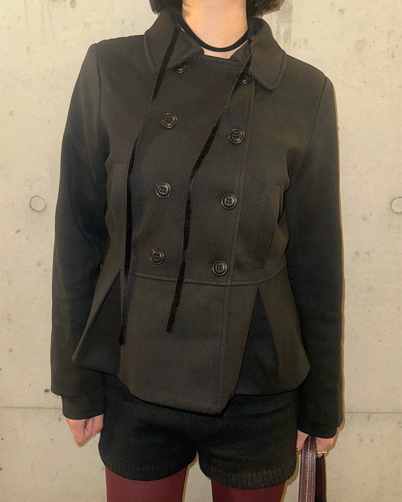 ダブルボタンショートコート | ファッション通販サイト NUGU