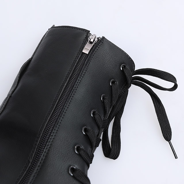 zip chunky lace up boots | ファッション通販サイト NUGU