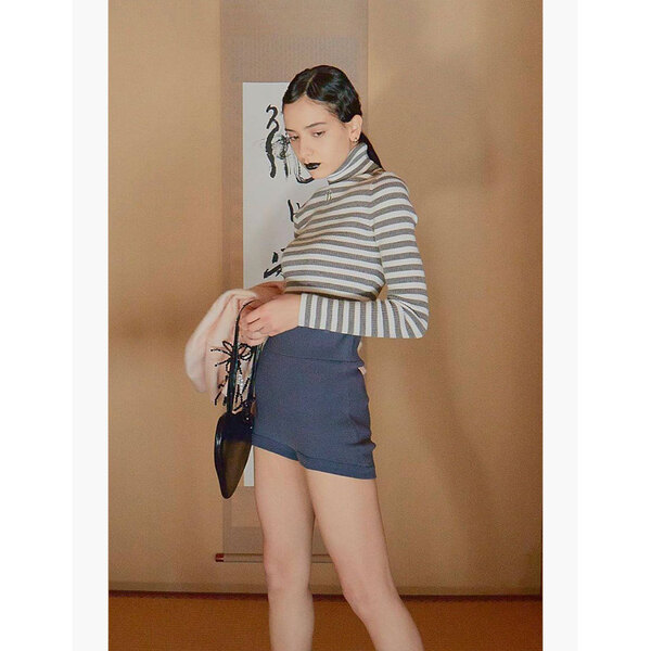 Bibiy Stacey knit bloomers black ブルマ